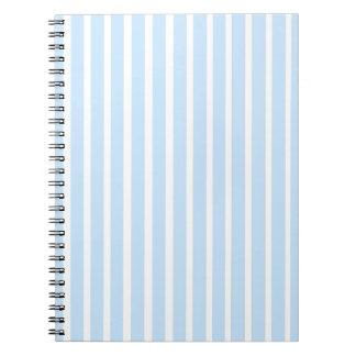 Carnet Minces Rayures Bleu Clair