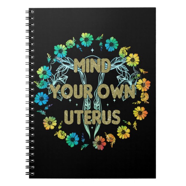 Carnet Mind Your Own Uterus (Devant)