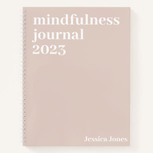 Carnet Mindfult rose clair minimaliste