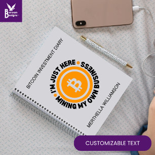Carnet MINER MON PROPRE ENTREPRISE AMUSANT Bitcoin Invest