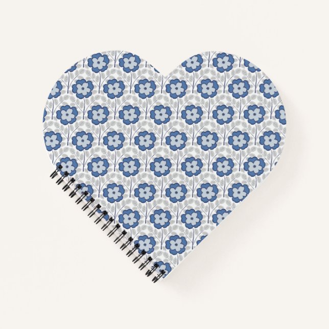 Carnet Mini Camellia Bliss Blue (Devant)