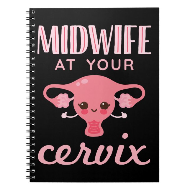 Carnet Mini-femme à votre Cervix Midwives Midwifery (Devant)