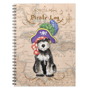 Carnet Miniature Schnauzer Pirate