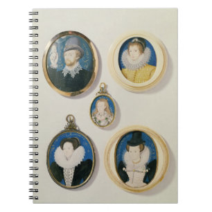 Carnet Miniatures, de L à R, T à B : Homme avec une mai