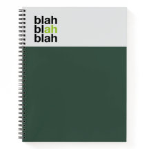 Carnet Minimal Bloc de Couleur – Blah Blah Blah