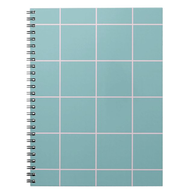 Carnet Minimal Color Grid Check Pattern (Devant)