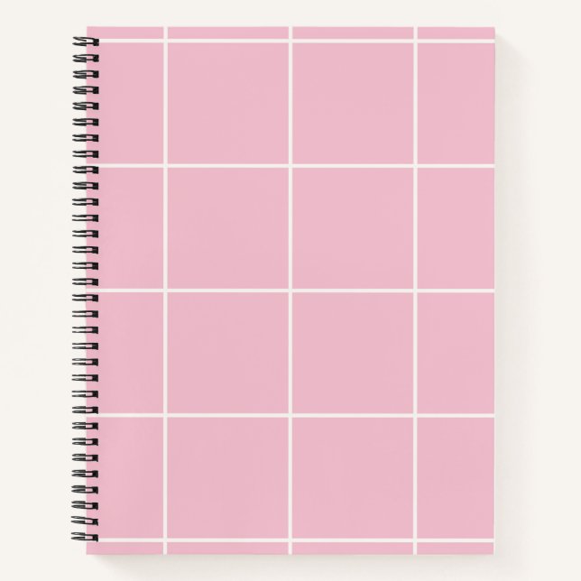 Carnet Minimal Color Grid Check Pattern (Devant)