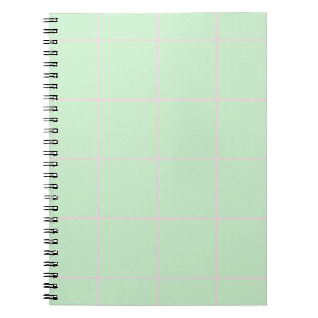 Carnet Minimal Color Grid Check Pattern (Devant)