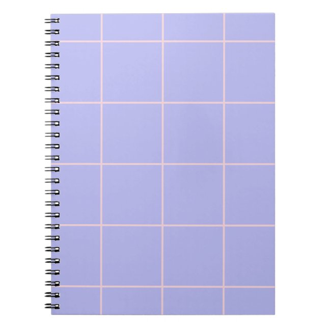 Carnet Minimal Color Grid Check Pattern (Devant)
