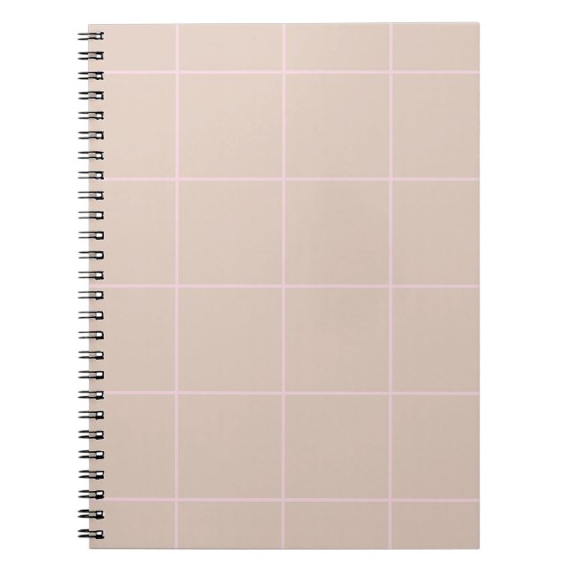 Carnet Minimal Color Grid Check Pattern (Devant)