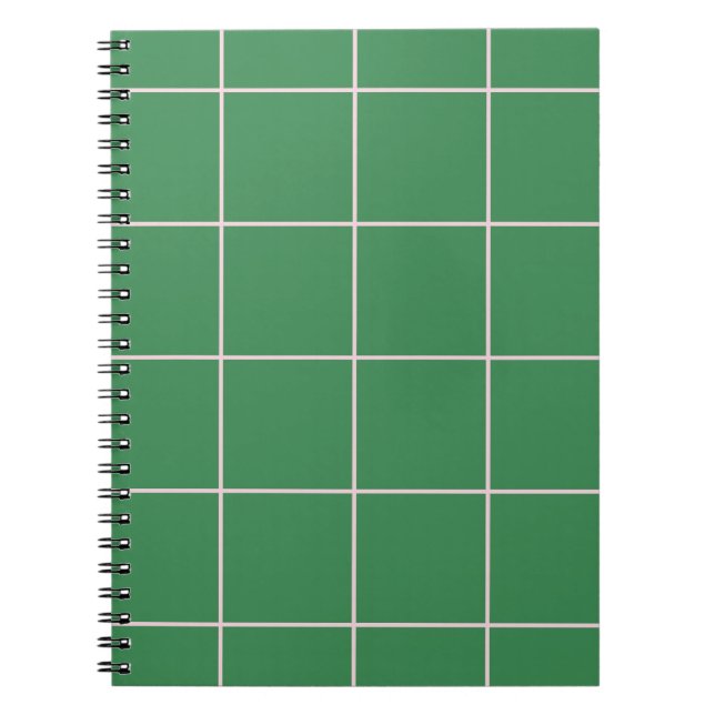 Carnet Minimal Color Grid Check Pattern (Devant)