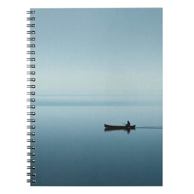 Carnet minimal de réflexion de canot Blue Lake (Devant)