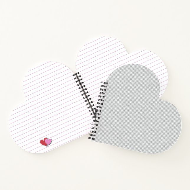 Carnet Minimal Grey Polka Dot Pattern  (Intérieur)