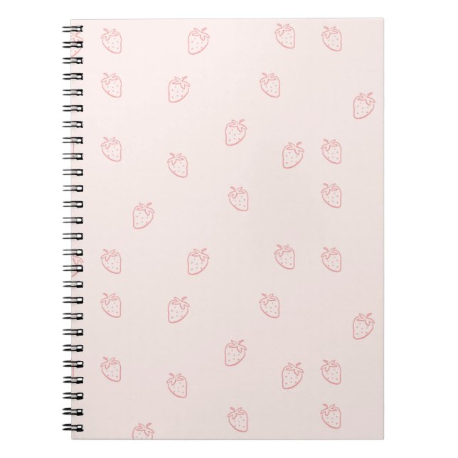 Carnet Minimalisme aux fraises (Devant)