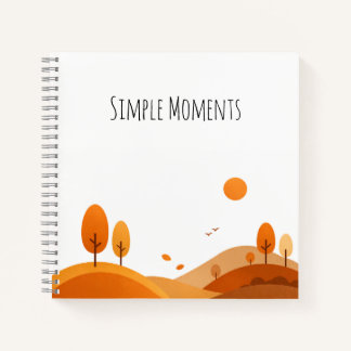 Carnet Minimalist Autumn Landscape Notebook