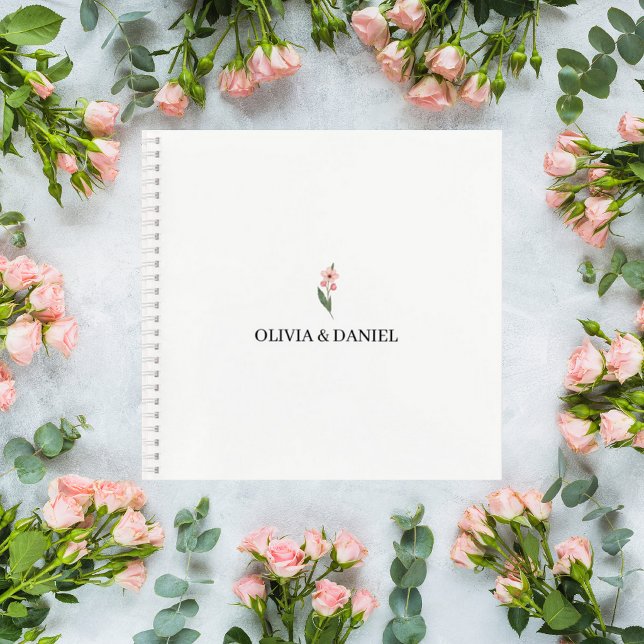 Carnet Minimalist Floral Wedding Guest Book (Créateur téléchargé)