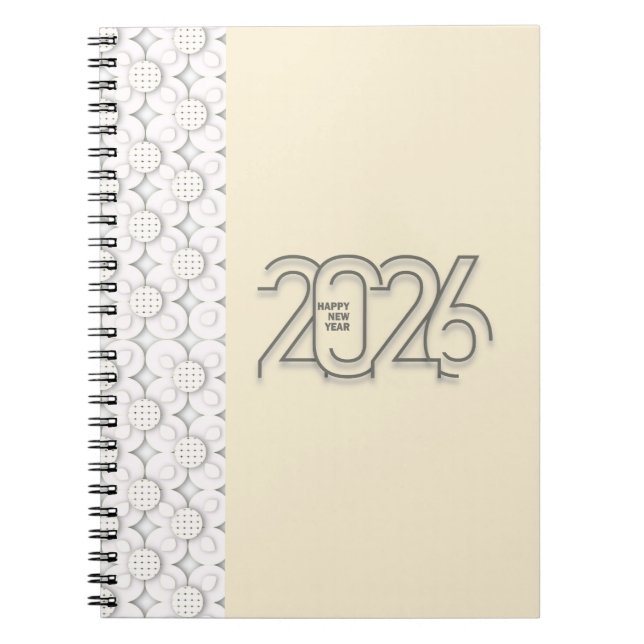 Carnet Minimaliste '26 Début (Devant)