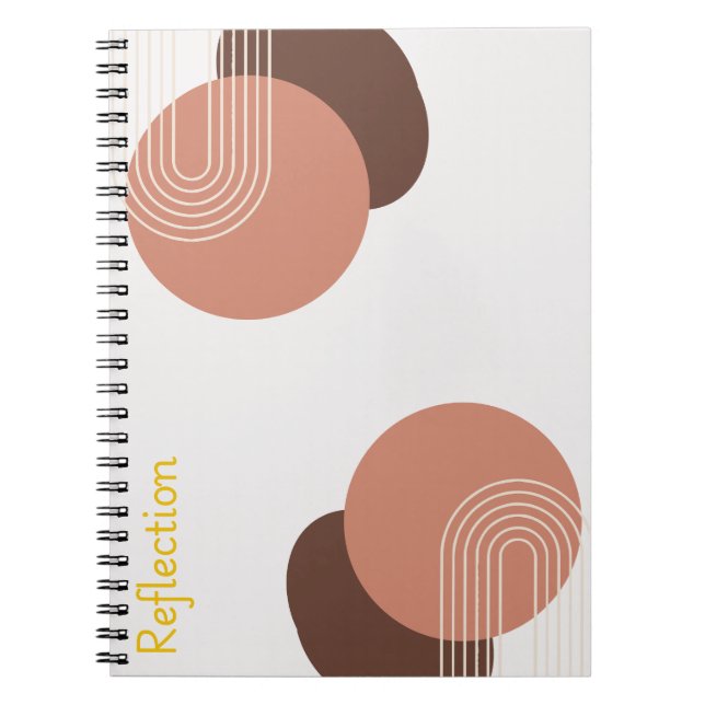 Carnet Minimaliste Abstrait Moderne  (Devant)