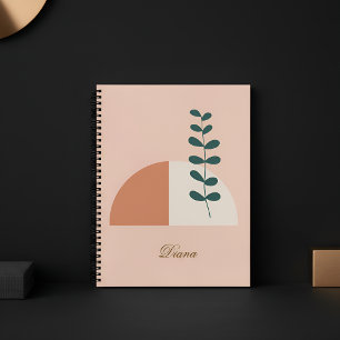 Carnet Minimaliste Boho Abstrait Botanique