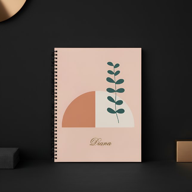 Carnet Minimaliste Boho Abstrait Botanique (Créateur téléchargé)