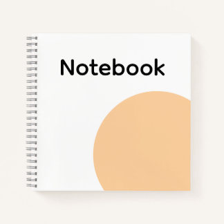 Carnet Minimaliste Cercle Beige
