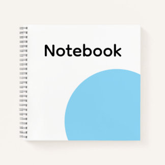 Carnet Minimaliste Cercle Bleu