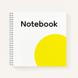 Carnet Minimaliste Cercle Jaune