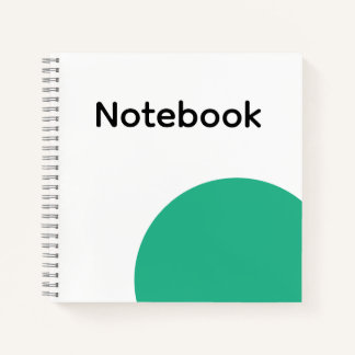 Carnet Minimaliste Cercle Vert
