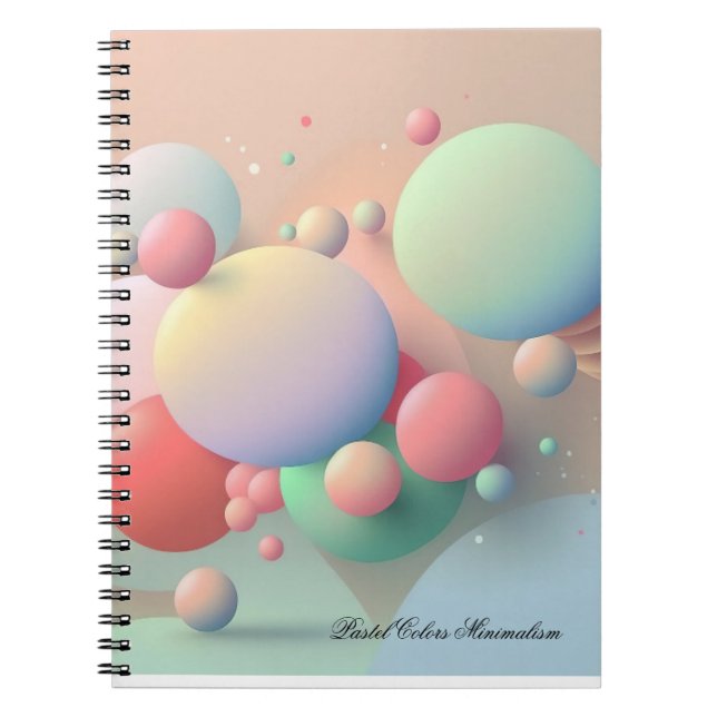 Carnet Minimaliste Couleurs Pastel (Devant)