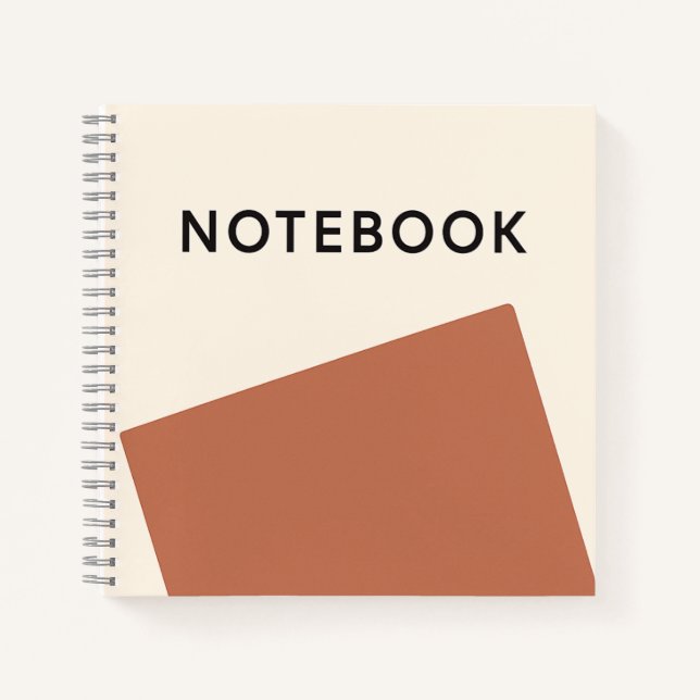 Carnet minimaliste de rouille (Devant)