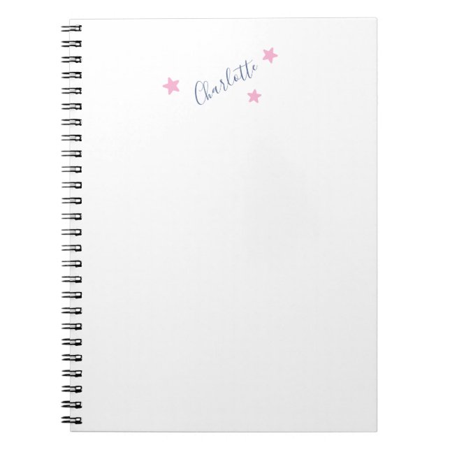 Carnet Minimaliste Élégant Classique Nom Professionnel (Devant)
