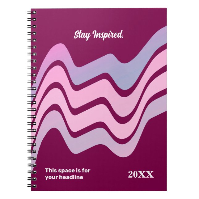 Carnet Minimaliste - Élégant et flux (Devant)