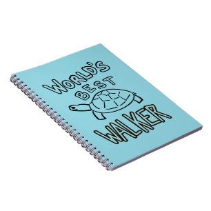 Carnet Minimaliste Meilleur Marcheur Monde Tortue Ligne A