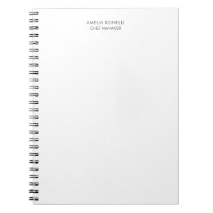 Carnet Minimaliste Moderne Professionnel Simple