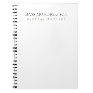 Carnet Minimaliste Moderne Simple