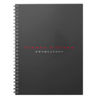 Minimaliste Professionnel Rouge Noir