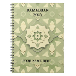 Carnet Minimaliste Ramadan Sage