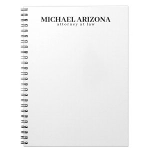 Carnet Minimaliste simple noir et blanc