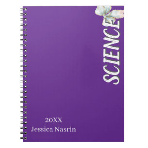 Carnet Minimaliste Texte Vertical Violet Lilas Matière Sc