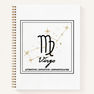 Carnet minimaliste Zodiac Virgo
