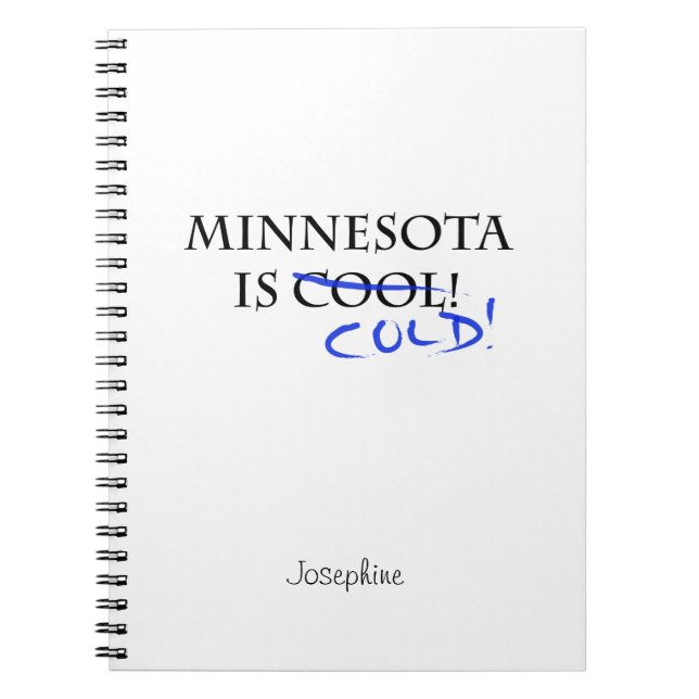 Carnet Minnesota is Cool (Devant)