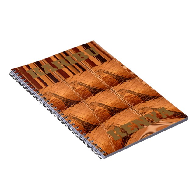 Carnet Miroir africain traditionnel : Girafe tissée (Côté Droit)