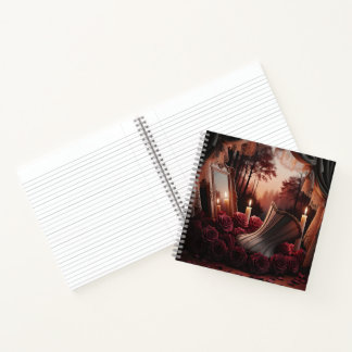 Carnet Miroir de corset boudoir gothique victorien roses