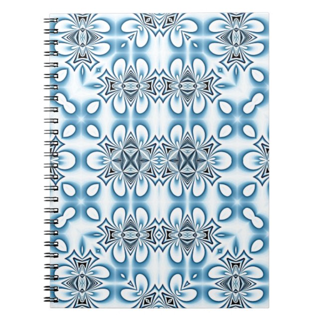 Carnet Miroirs Abstraits bleus (Devant)