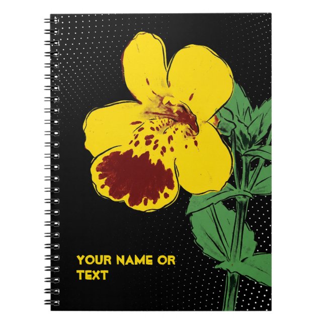 Carnet Mischief Botanique : Le Singe Fleur Magique PopArt (Devant)