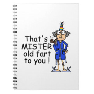 Carnet Mister Old Fart Humour d'anniversaire