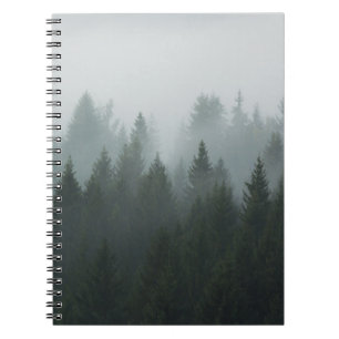 Carnet Misty Mountain Forest Brouillard d'automne
