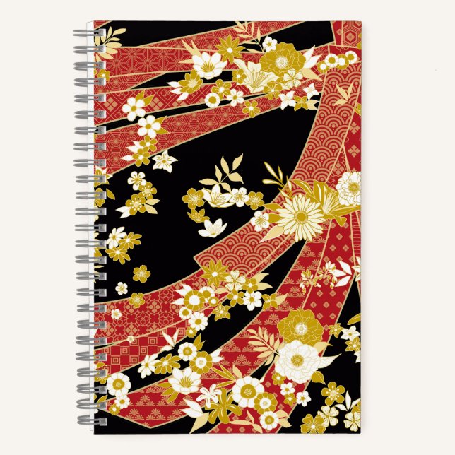 Carnet Mix floral Kimono Motif (Recto)