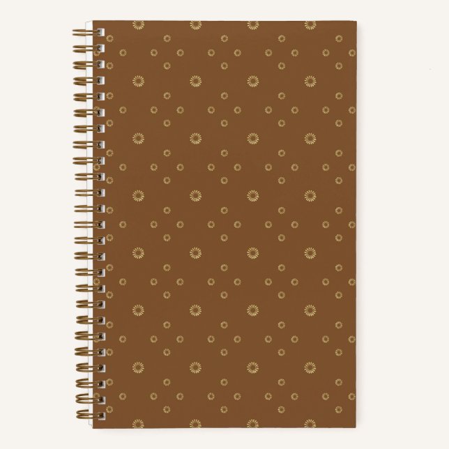 Carnet Mocha | Tournesol Zinnia doré (Recto)