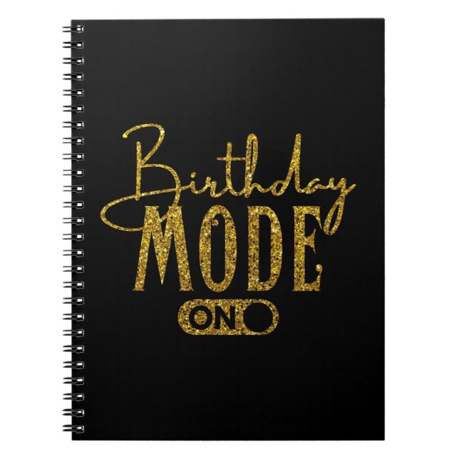 Carnet Mode Anniversaire activé | Anniversaire (Devant)